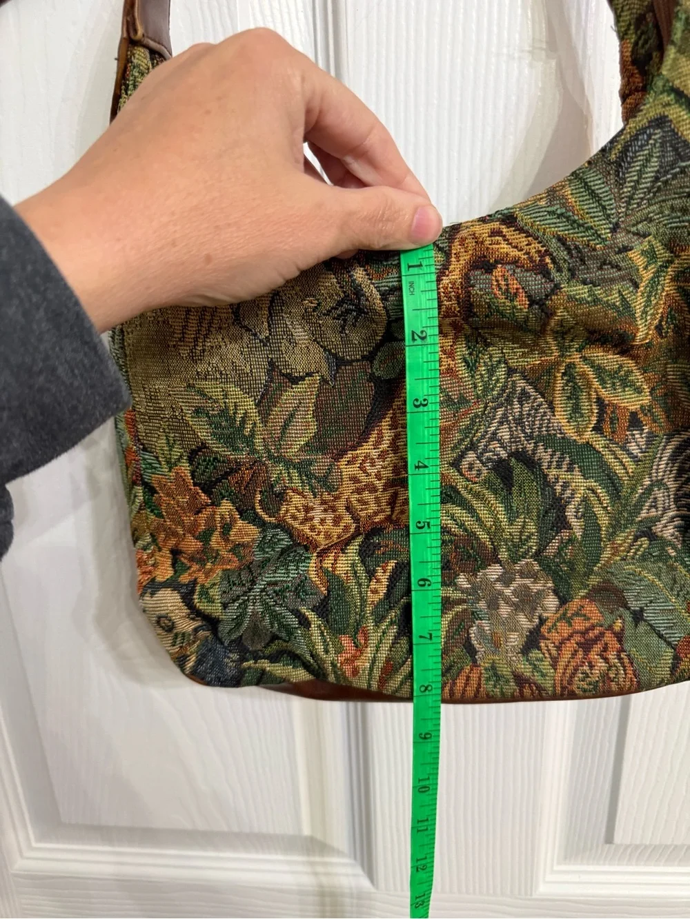 Relic Safari Animal Tapestry Hobo Shoulder Bag Elephant Tiger Jungle Boho Y2K